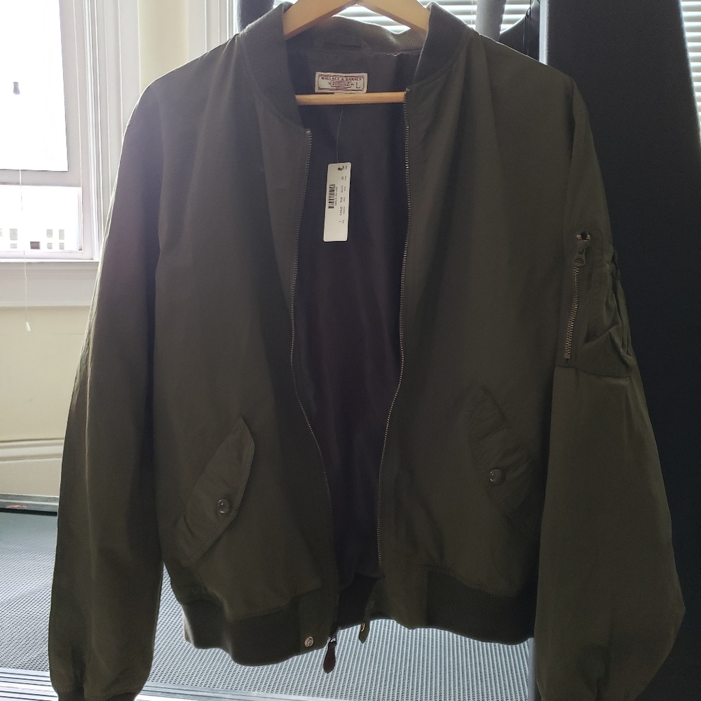 NWT JCrew Green Bomber Jacket